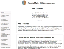 Tablet Screenshot of dramatherapypractitioner.com